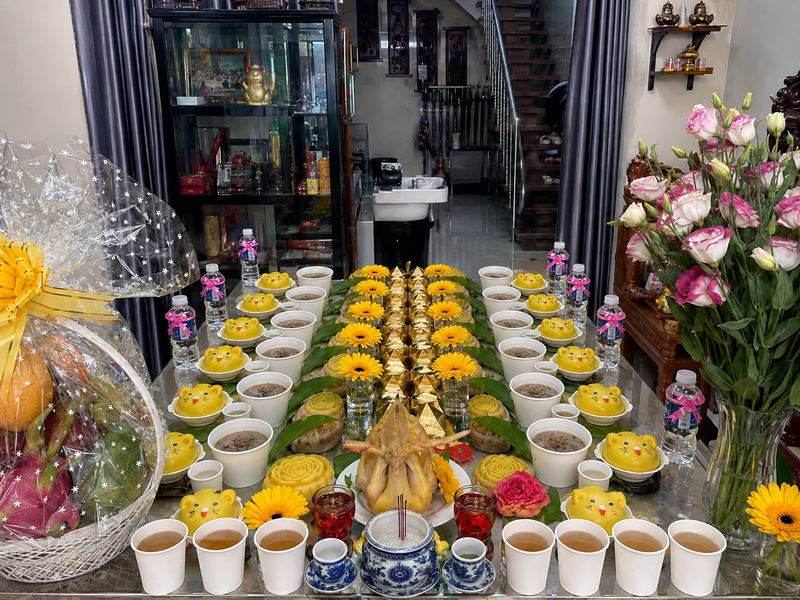 Bàn cúng thôi nôi nên bố trí như thế nào