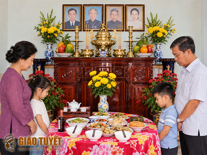 Cách cúng giỗ ông bà tại nhà