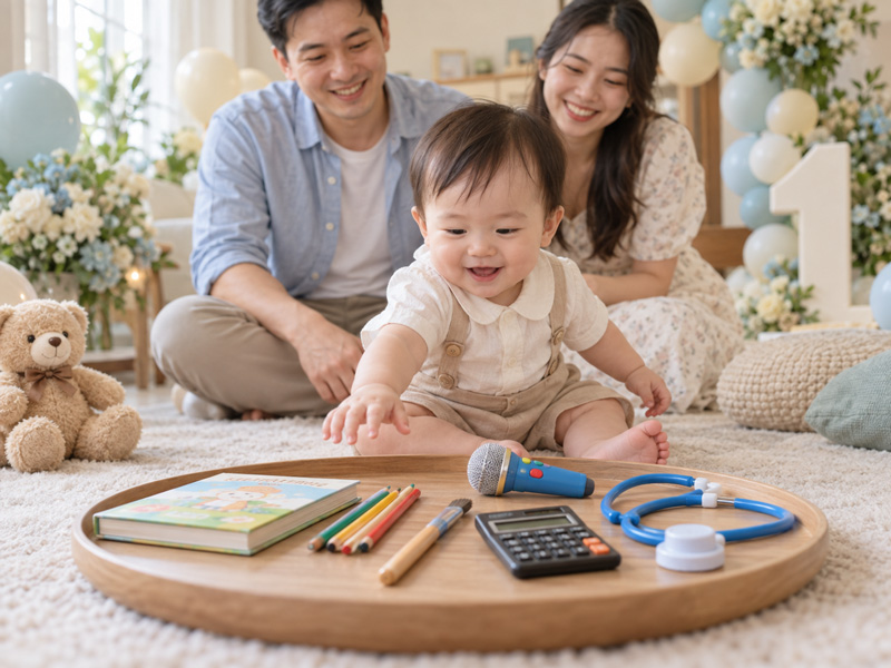 Bốc đồ thôi nôi có dự đoán nghề nghiệp của bé không