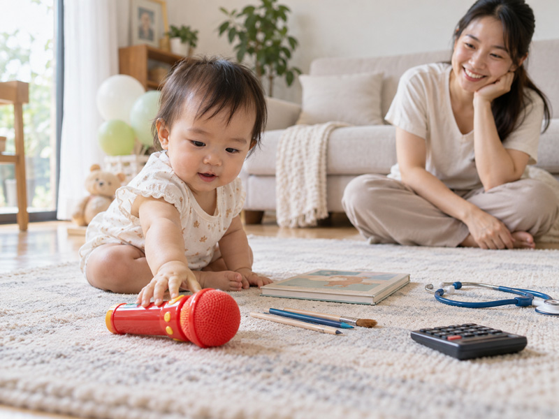 Bốc đồ thôi nôi có dự đoán nghề nghiệp của bé không