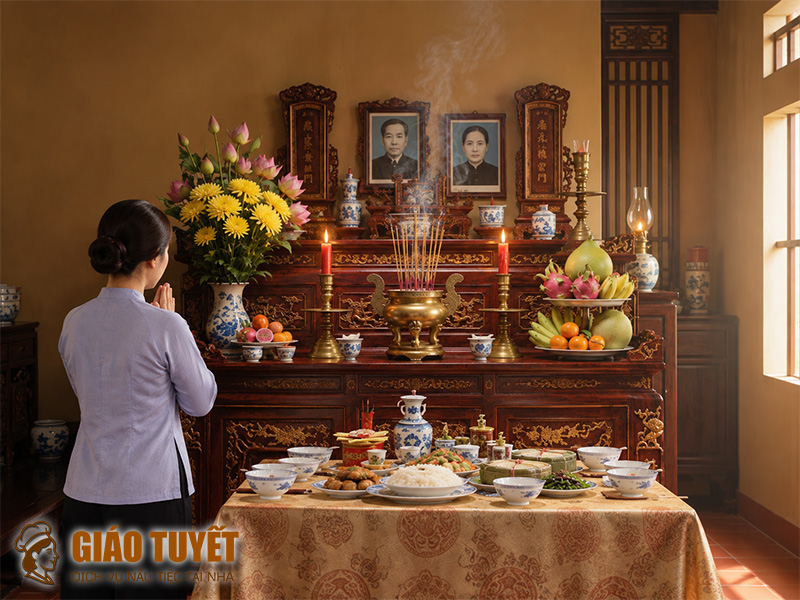Cách cúng giỗ cha mẹ tại nhà