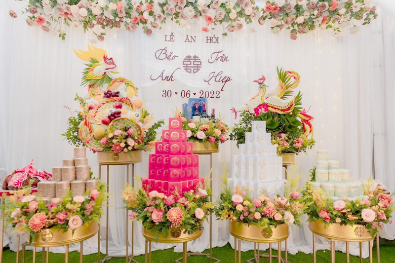 Cách trang trí đám hỏi tại nhà ấn tượng cho ngày trọng đại