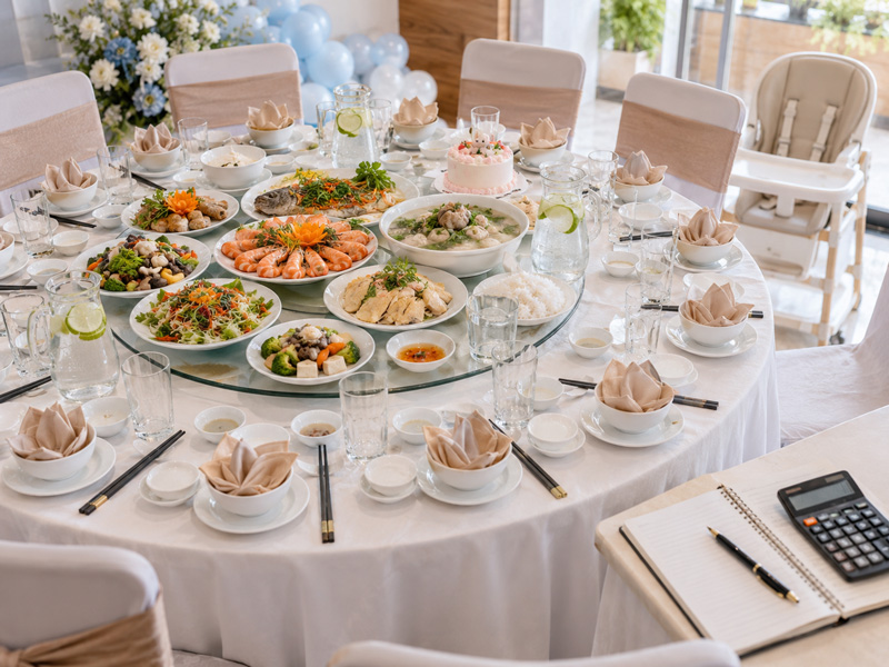 Chi phí tiệc thôi nôi gồm những khoản nào