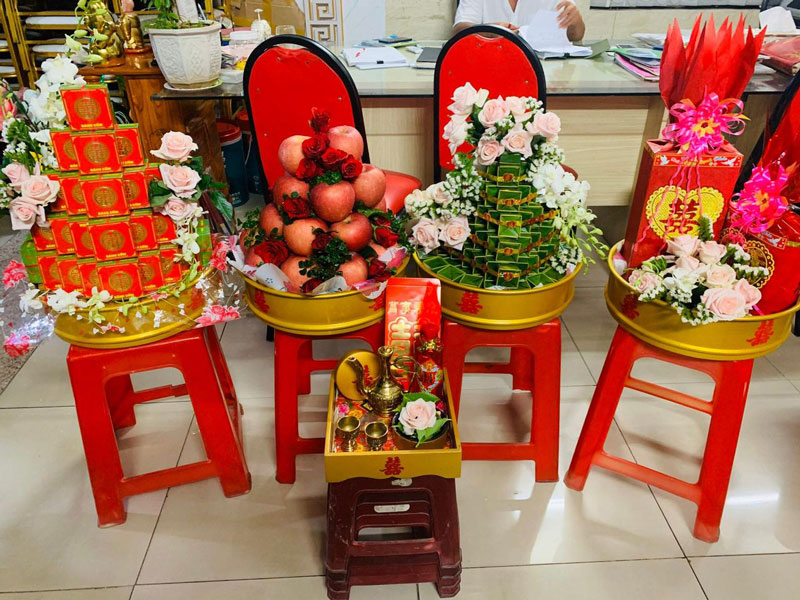 Cho thuê mâm quả cưới hỏi