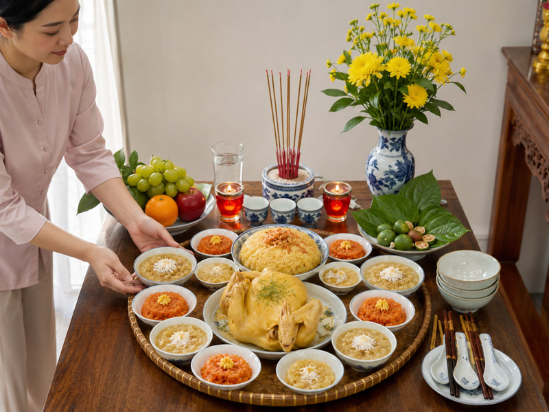 Chuẩn bị lễ cúng thôi nôi cần những gì