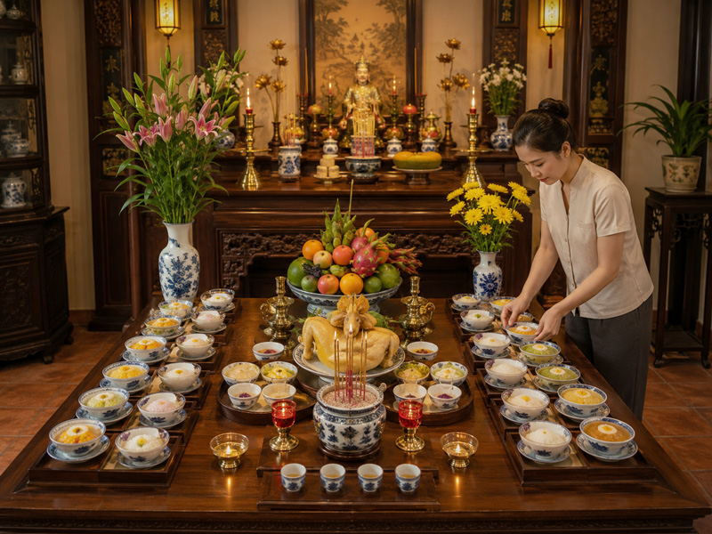 Chuẩn bị lễ cúng thôi nôi cần những gì