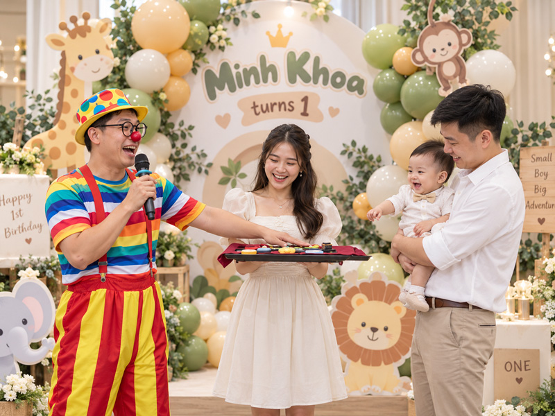 Chụp hình tiệc thôi nôi cần chuẩn bị những gì