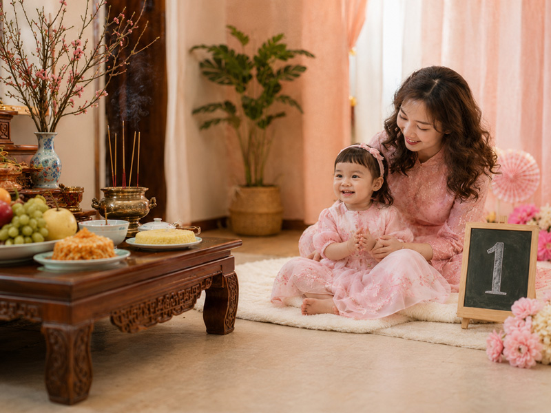 Cúng thôi nôi đơn giản cần giữ những phần nào