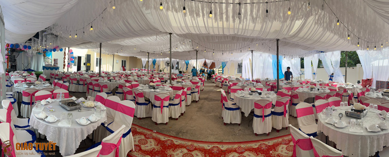Đặt tiệc cưới tại nhà