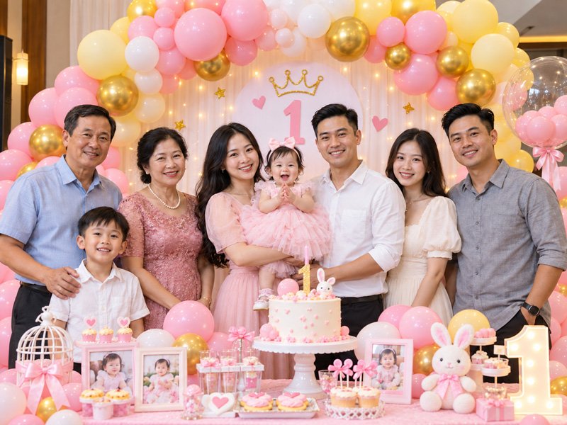 Đi tiệc thôi nôi nên mặc gì