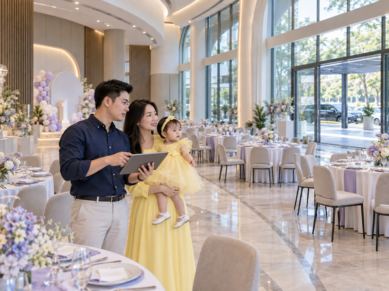 Tiêu chí chọn địa điểm tổ chức thôi nôi