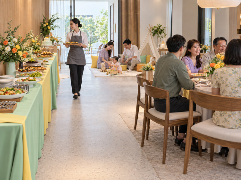 Không gian tiệc thôi nôi tại nhà nên chuẩn bị thế nào