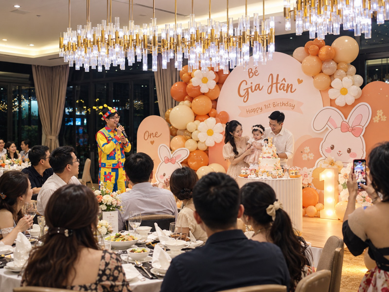 Kịch bản tiệc thôi nôi nên sắp xếp theo thứ tự nào