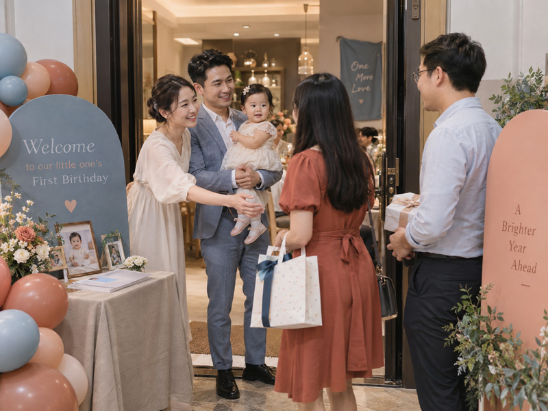 Kịch bản tiệc thôi nôi nên sắp xếp theo thứ tự nào