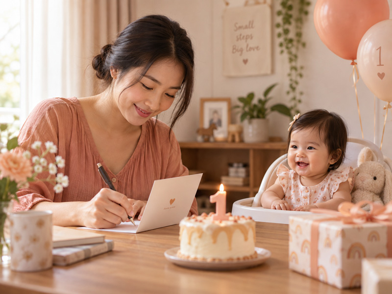 Cách viết lời chúc thôi nôi cho bé