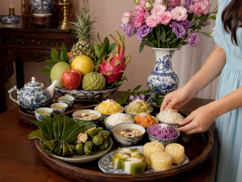 Mâm cúng thôi nôi chay cần chuẩn bị những gì