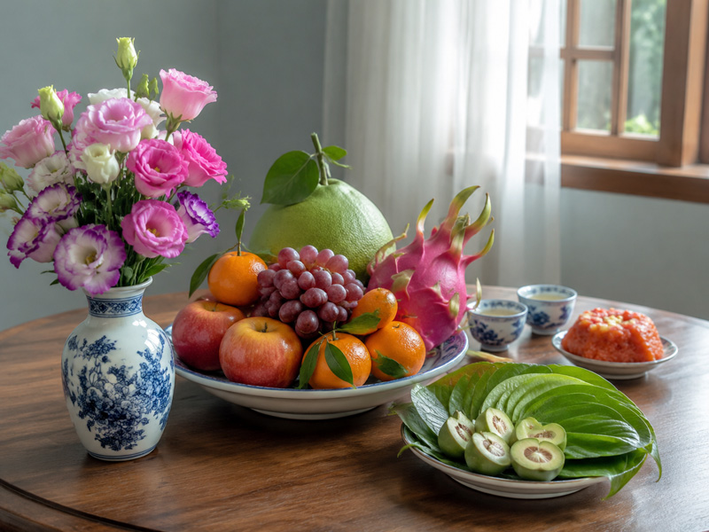 Mâm cúng thôi nôi miền Bắc thường có những gì