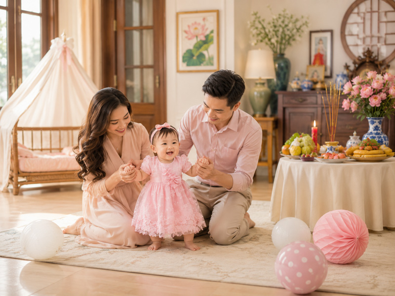 Phong tục cúng thôi nôi ở Việt Nam có gì đặc trưng?