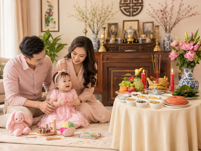 Phong tục cúng thôi nôi ở Việt Nam có gì đặc trưng?