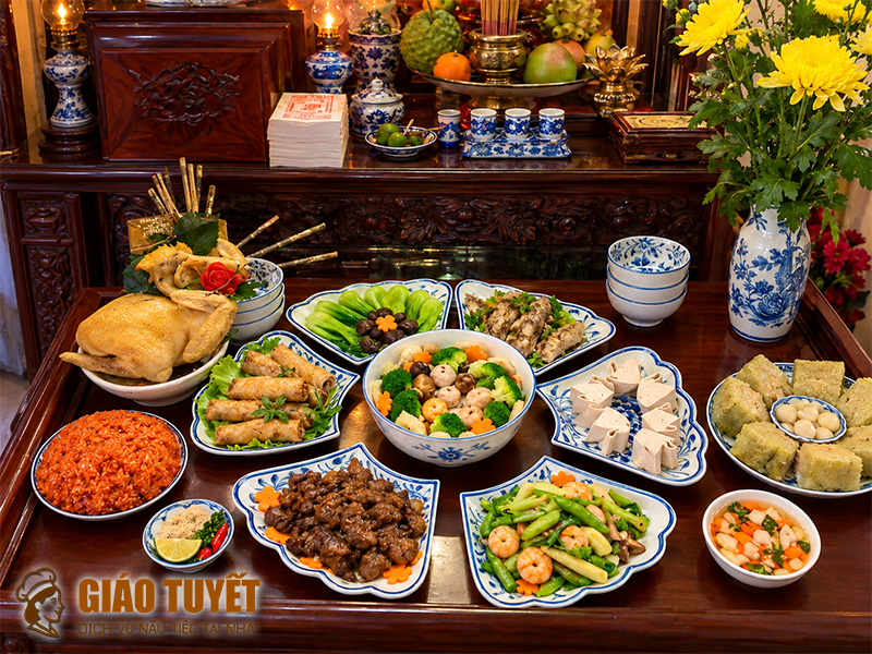 Cách bày mâm cơm cúng giỗ