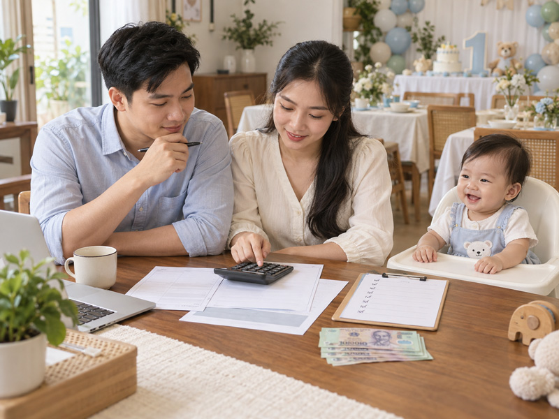 Cách xác định số lượng khách tiệc thôi nôi