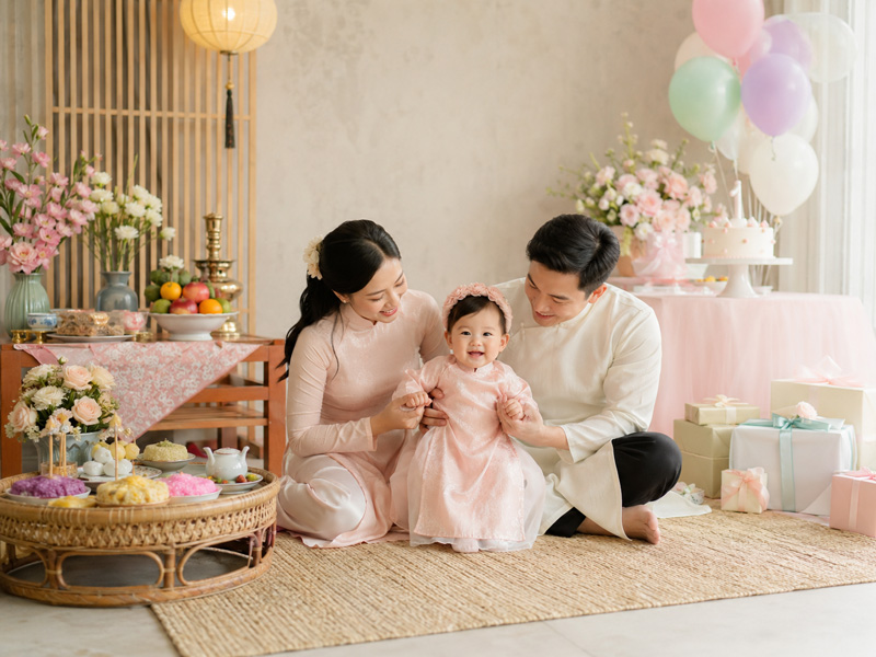 Thôi nôi có phải sinh nhật đầu tiên của bé không
