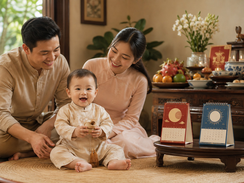 Thôi nôi tính âm hay dương theo tập quán