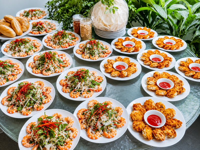 Thực đơn tiệc tân gia nên có mấy món