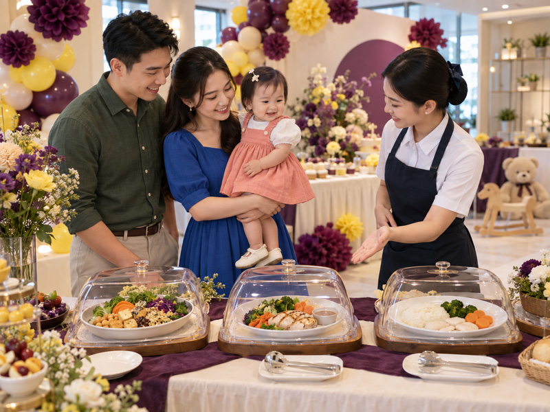 Thực đơn tiệc thôi nôi cho khách ăn kiêng nên xử lý thế nào