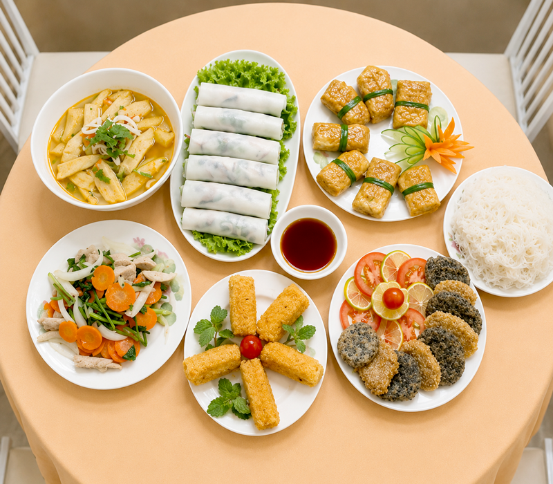 Thuê nấu tiệc chay tại nhà có lợi ích gì