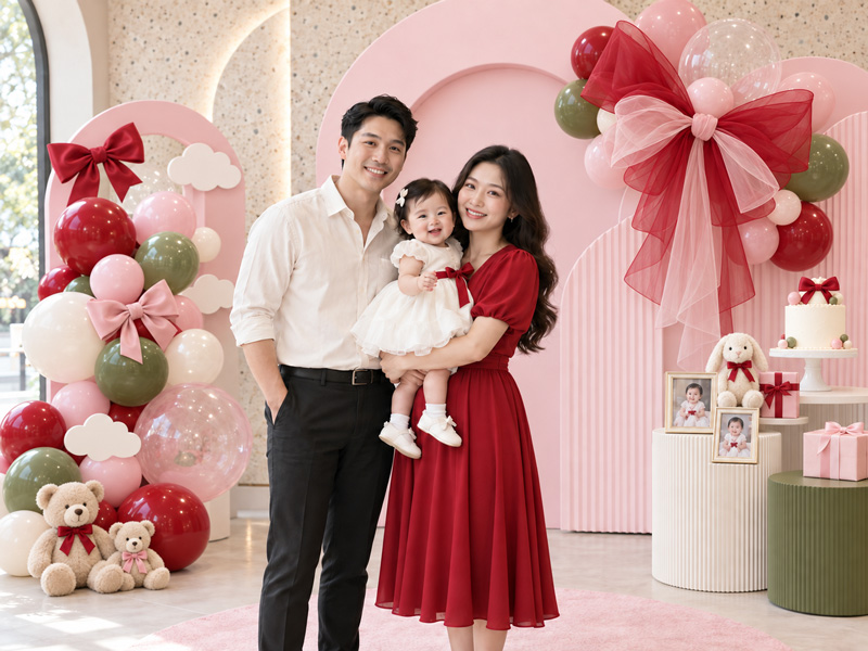 Trang trí thôi nôi bé gái theo concept và màu sắc nào