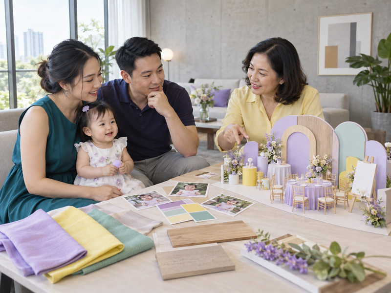 Trang trí thôi nôi nên bắt đầu từ concept nào