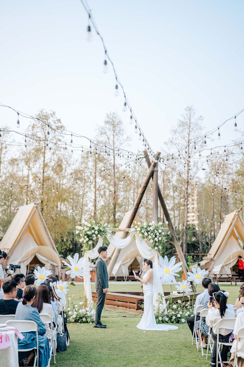 Những sai lầm khi trang trí tiệc cưới sân vườn