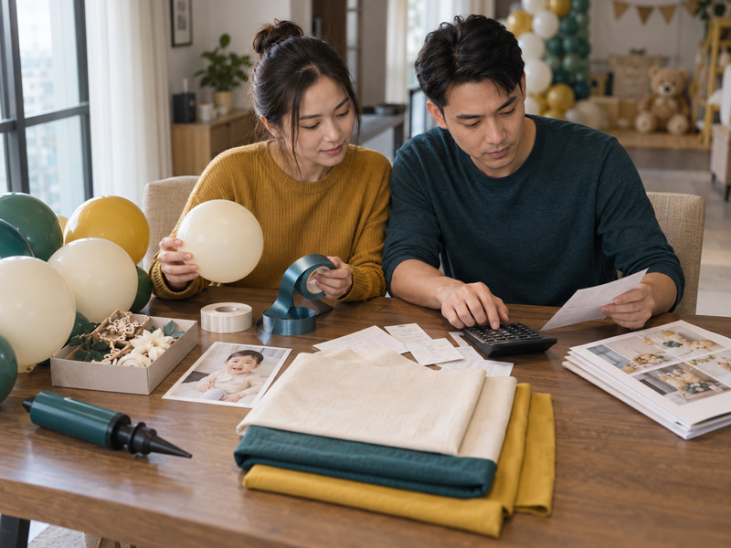 Tự trang trí hay thuê dịch vụ trang trí thôi nôi