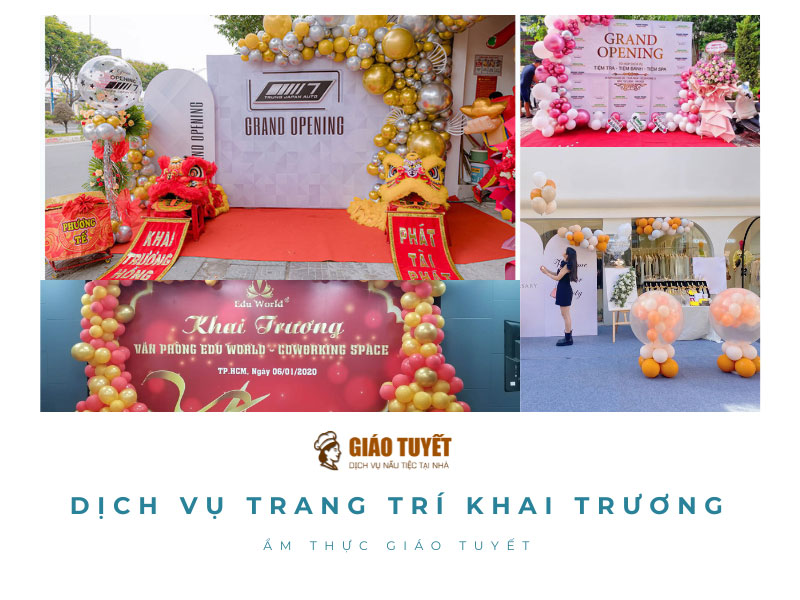 Trang trí tiệc khai trương