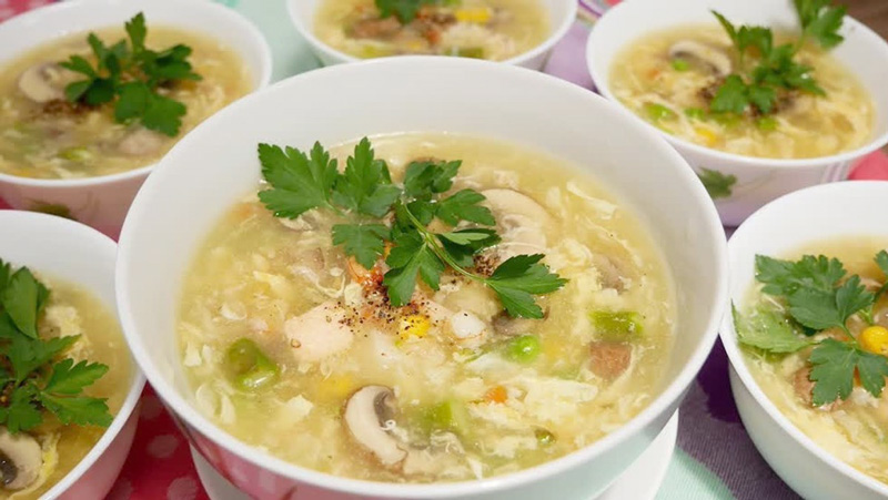 Các món súp trong tiệc cưới giàu dinh dưỡng cho thực khách