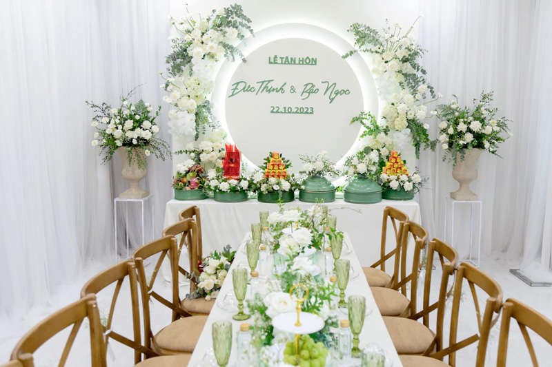 Hướng dẫn tự trang trí đám cưới tại nhà đơn giản