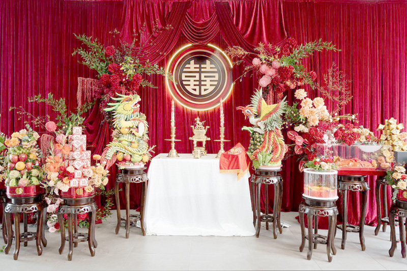 Dịch vụ trang trí gia tiên đám hỏi chuyên nghiệp