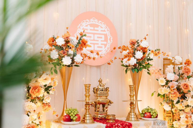 Cách trang trí bàn thờ gia tiên đám hỏi theo phong tục ba miền