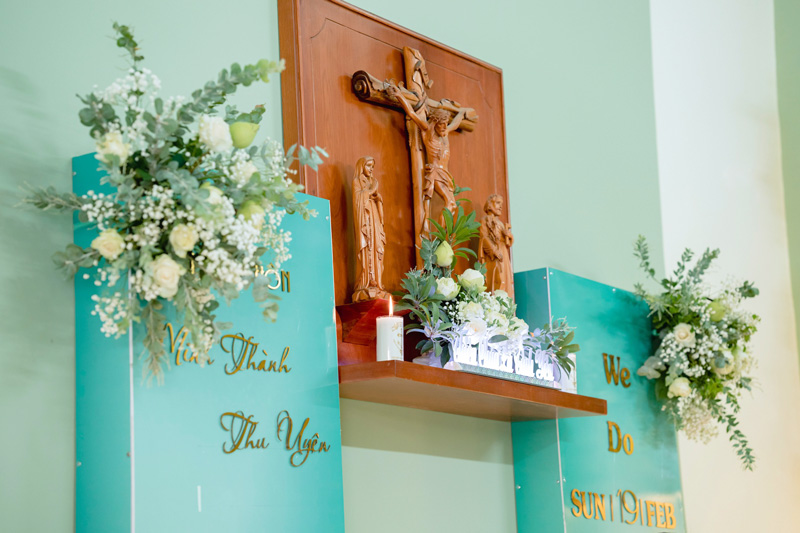 Hướng dẫn tự trang trí bàn gia tiên đám cưới đơn giản tại nhà