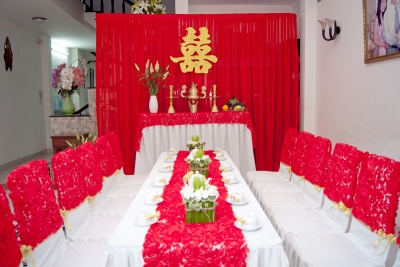Thumbnail Tự trang trí đám hỏi tại nhà đơn giản theo phong cách truyền thống