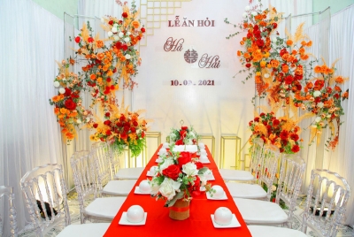 Thumbnail Hướng dẫn trang trí bàn tiệc đám hỏi tạo gắn kết giữa hai gia đình