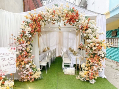 Thumbnail Các kiểu trang trí cổng đám cưới đẹp nhất