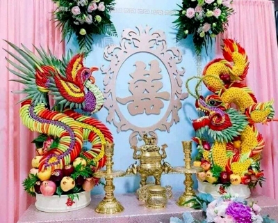 Thumbnail Cách trang trí bàn thờ gia tiên đám cưới đúng lễ nghi truyền thống