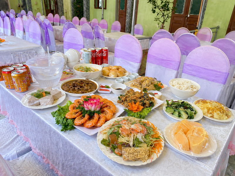 Cách tính giá tiệc đám hỏi theo mâm