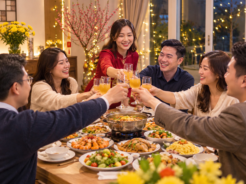 Quy trình tổ chức tiệc tất niên tại nhà chuyên nghiệp