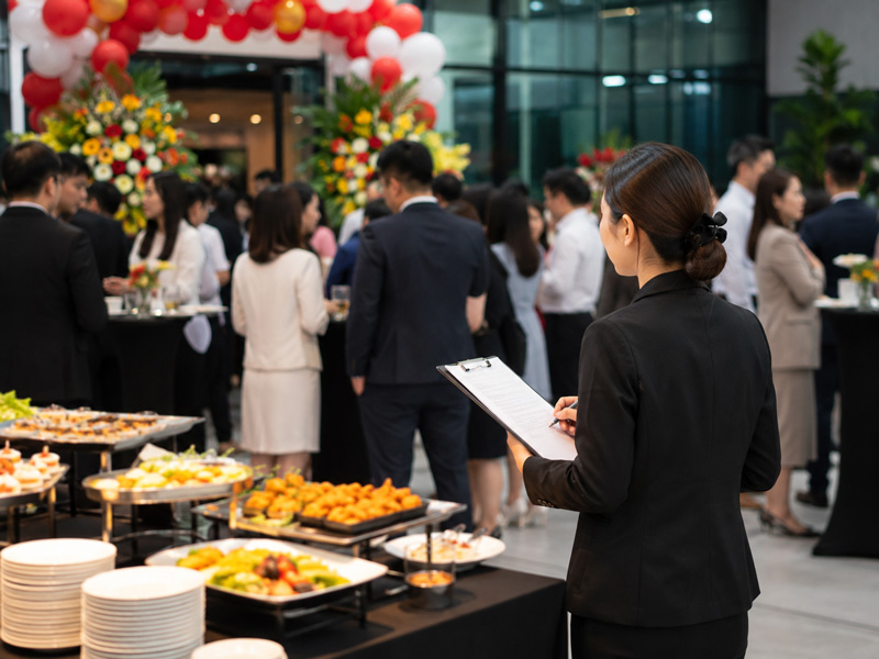 Cách xử lý khi tiệc khai trương phát sinh thêm khách