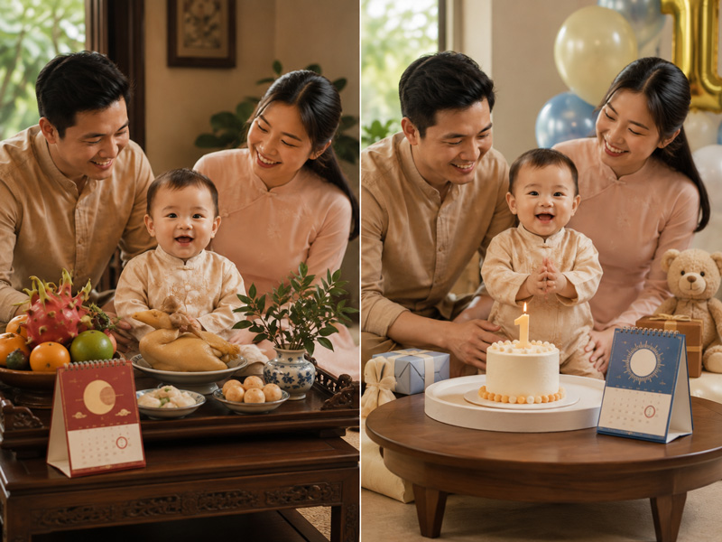 Thôi nôi tính âm hay dương theo tập quán