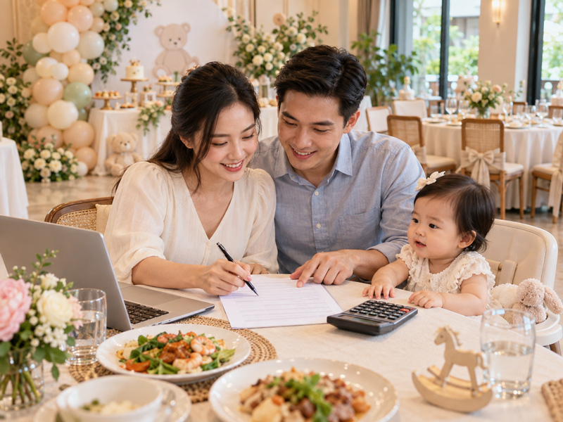 Chi phí tiệc thôi nôi gồm những khoản nào