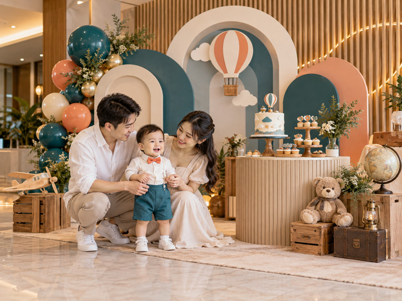 Trang trí thôi nôi bé trai theo concept và màu sắc nào
